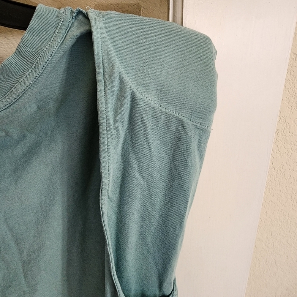 Babaton Aritzia Teal Shoulder Pad Tank Structured Cotton Top 1X Plus Size - Picture 8 of 11